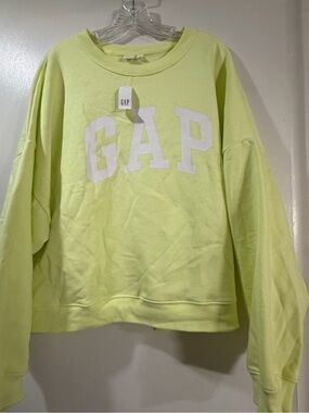 GAP Neon Yellow Sweatshirt New with Tags XXL